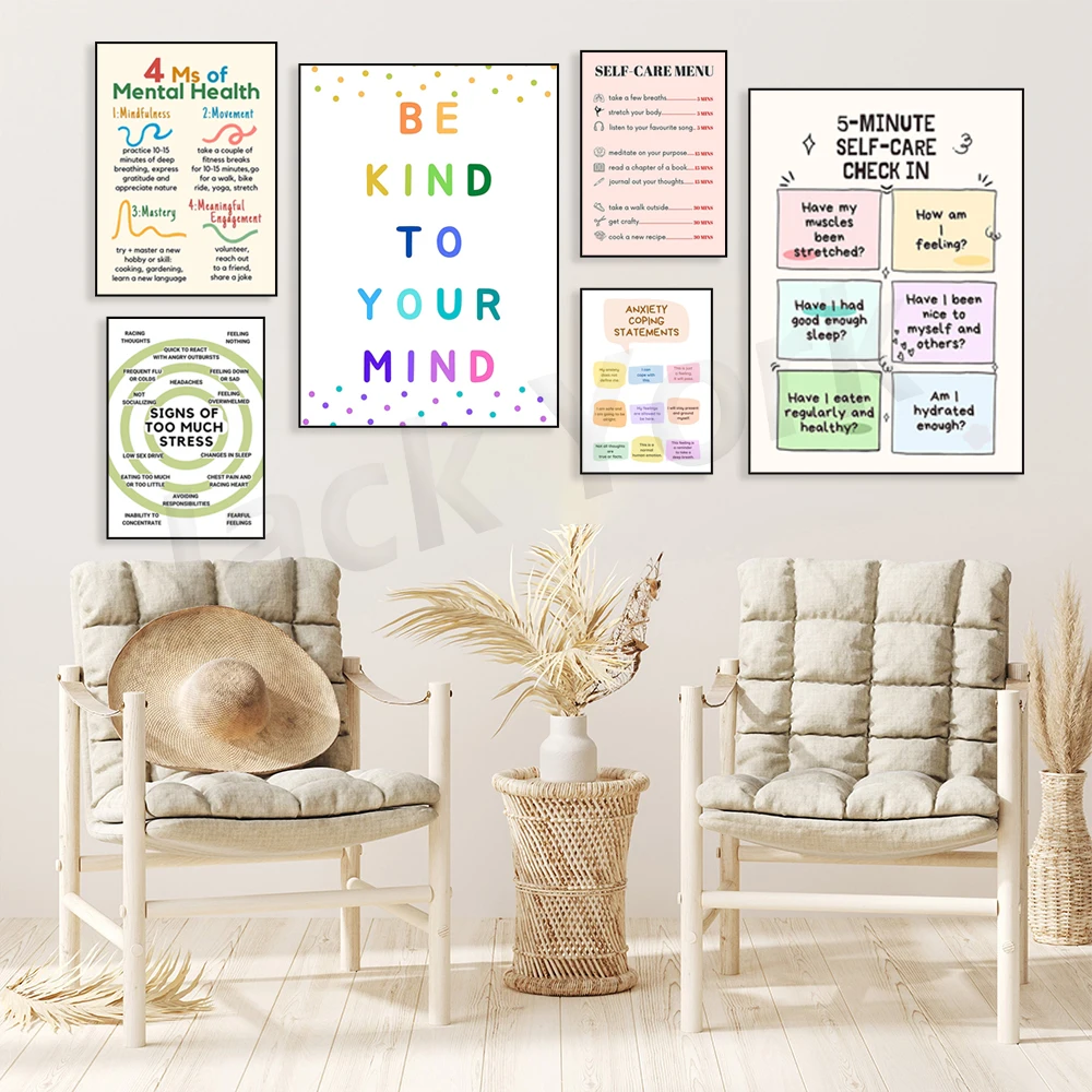 Self Care Check In Poster, Men – Therapy Health And Wellness recenzja i cena