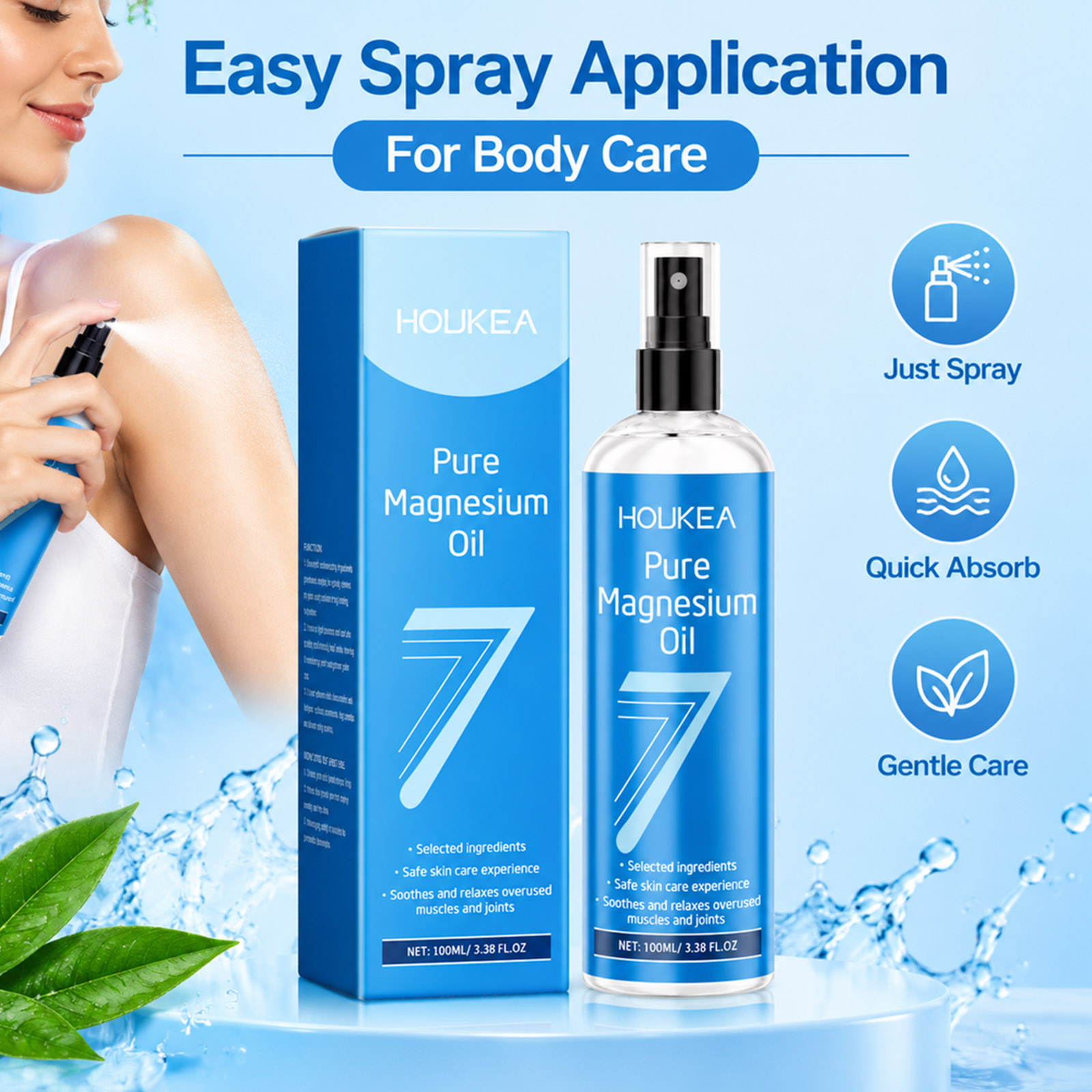 Olejek magnezjowy w sprayu, 10 – Bath Salts Magnesium recenzja i cena