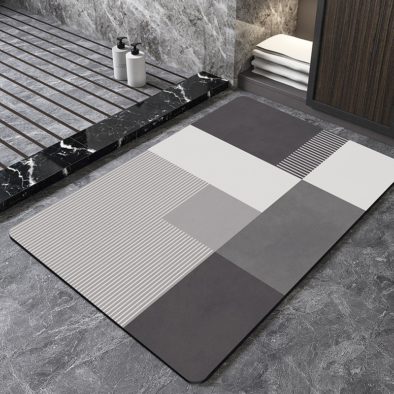 Nordycka Geometryczna Mata Łaz – Bamboo Bath Mat recenzja i cena